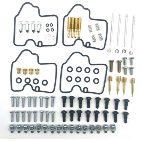 Kit de reparación de carburador de 4 piezas compatible con Yamaha YZF R6 600 1999 2000 2001 2002