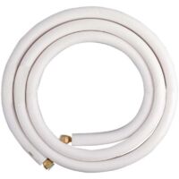 Tubería de cobre para aire acondicionado (1/4 y 3/8 pulgadas, 4 m) con carrete aislante, cable HVAC, kits de tuberías o sistemas completos.