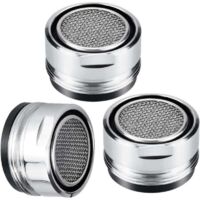 Juego de 3 aireadores de grifo de baño de 24 mm, aireadores de grifo ahorradores de agua, aireadores de grifo de cocina con sellado para lavabos, grifos ahorradores de agua para fregaderos, baños y co