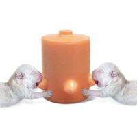 Comedero de leche de silicona para cachorros, 5 tetinas para estación de lactancia, tazón de autoalimentación biónico para mascotas bebés/cachorros/gatos/perros