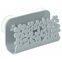 Organizador de fregadero de cocina y baño, escurridor con ventosas, soporte para esponja, cesta de almacenamiento y soporte ajustable para grifo.