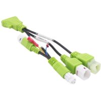 Cable adaptador para escáner de diagnóstico OBD2 para motocicletas, compatible con conectores de 3 y 4 pines.