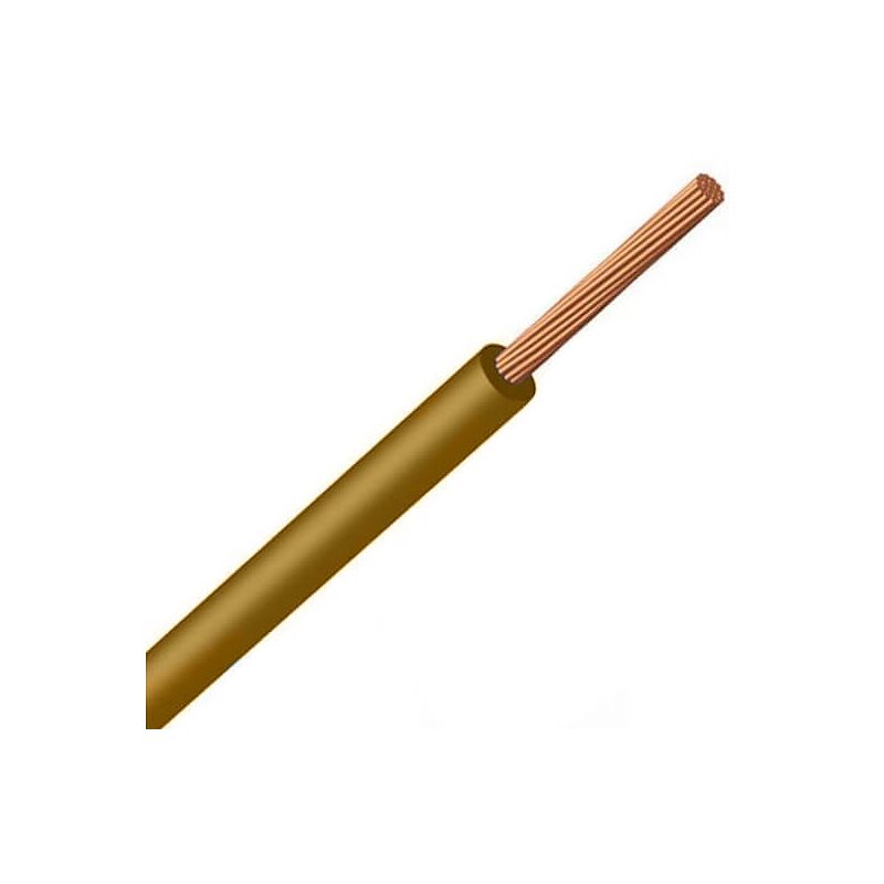 Cable Eléctrico 6Mm² H07Z1-K (As) Type 2 Libre de Halógenos Marron X10M