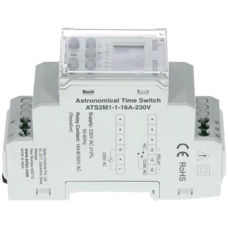 Interruptor Horario Astronómico 1Nac. Auto-On-Off. 230Vac