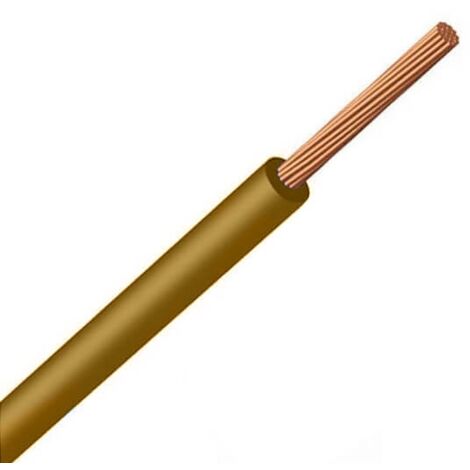 Cable Eléctrico 6Mm² H07Z1-K (As) Type 2 Libre de Halógenos Marron X10M