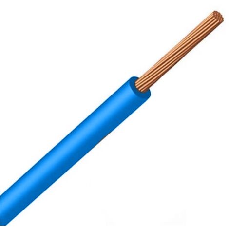 Cable Eléctrico 6Mm² H07Z1-K (As) Type 2 Libre de Halógenos Azul X10M