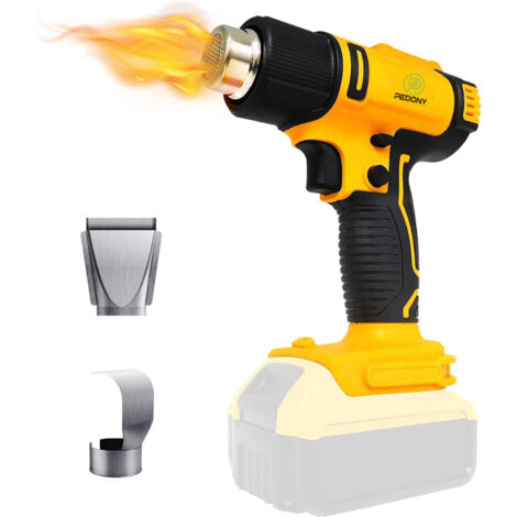 Hot stripper, cordless hot gun with razor blade, hot air gun for peeling paint (excluding batteries), compatible with DEWALT batteries (1/5)