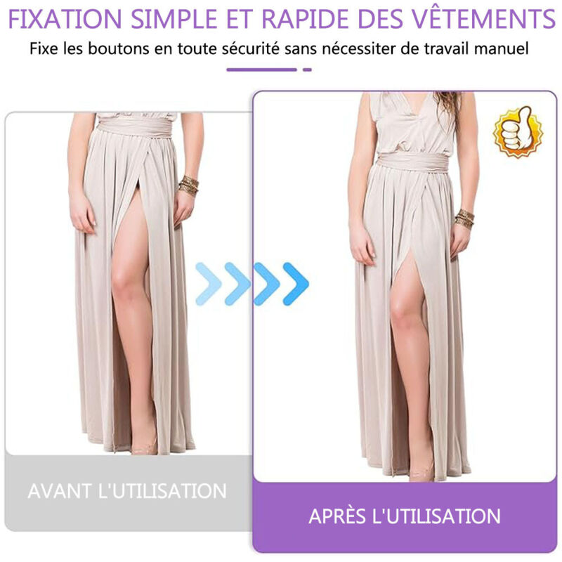 Fixateur Rapide Vêtements Pistolet Micro Stitch - Mini Machine à Coudre Manuelle Avec Aiguilles