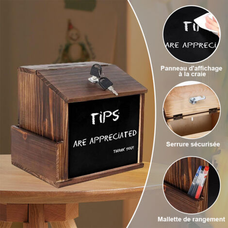 Boîte à alliances en bois gravée pour votre mariage champêtre