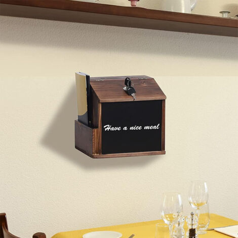 Adir Boîte à suggestions murale de bureau en acier avec serrure - Boîte