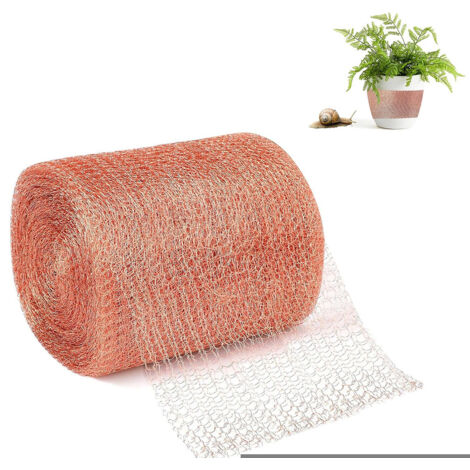 Kodexa Ruban de Cuivre Contre Les Escargots, Clôture Contre Les Escargots, Parterres Surélevés pour Jardin, Couche Double Filet en Cuivre de 127mm x 6 m (1/5)