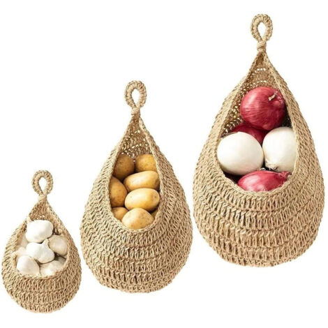 FIL DE FER Panier Fruits Suspendu Mural Paniers Suspendus Pour EUR 19,59 - FR