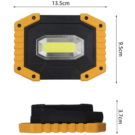 PROJECTEUR LED DE CHANTIER RECHARGEABLE 3000 LM