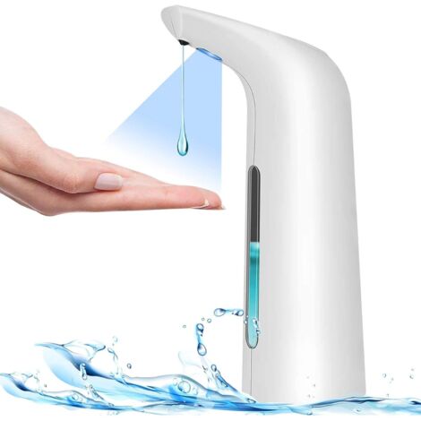 Distributeur de Savon Automatique, 400ml, IPX7 étanche sans Contact Distributeur Savon,Convient pour la Cuisine, la Salle de Bain (1/5)