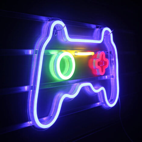 LED lumière décorative jeu enseigne au néon contrôleur de manette de jeu enseignes au néon appliques murales (1/5)