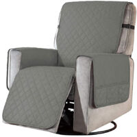Housse de Fauteuil Relax avec Poche, Couverture de Chaise Canapé Relax, Applicable à Protection Canape Anti-Rayures Chien et Chat, Housse Canapé Imperméable - Gris clair S