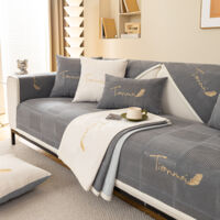 GKXLH Epais Housse de Canapé Lavable - Nouveau Velours Côtelé Doux Universel Housse Canapé 2 3 4 Places, Housse de canapé Antidérapant, Housse Canape d'angle Protège Meubles pour Le Salon (90x210cm GKXLH Epais Housse de Canapé Lavable - Nouveau Velours Côtelé Doux Universel Housse Canapé 2 3 4 Places, Housse de canapé Antidérapant, Housse Canape d'angle Protège Meubles pour Le Salon (90x210cm