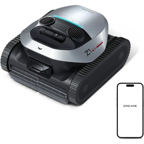 DREAME Z1 Robot Pulitore Piscina Senza Fili, Intelligente e Potente, Pulisce Fondo, Pareti e Linea d’Acqua, Navigazione Automatica, Per Piscine Interrate e Fuori Terra fino a 180 m²