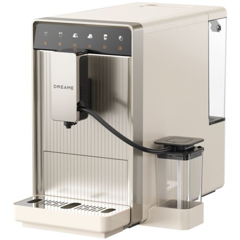 DREAME Ecceluxe Slim Macchina per caffe Completamente Automatica, Dimensioni Compatte, Gusto da Barista, Pulizia Automatica Completa del Circuito, Schermo a un Tocco per Cinque Varieta di Caffe
