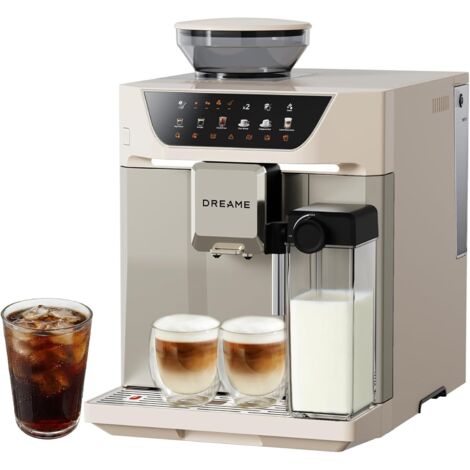 DREAME - Ecceluxe Master Macchina Per Caffè Espresso Automatica, Cold Brew 1 Tocco, Display A Colori Smart, Display A Colori Smart, Controllo Preciso Della Schiuma, 45 Tazze