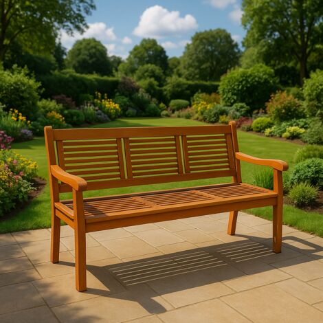 Gartenbank Akazie 150 cm 3-Sitzer Sitzbank CORUNA (1/5)