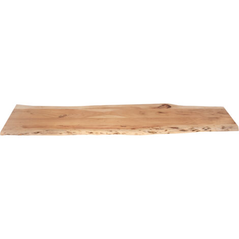 Tischplatte Baumkante Akazie Natur 160 x 40 cm CURTIS