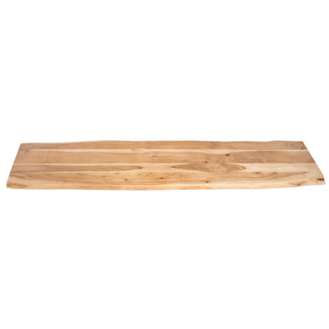Tischplatte Baumkante Akazie Natur 180 x 40 cm CURTIS