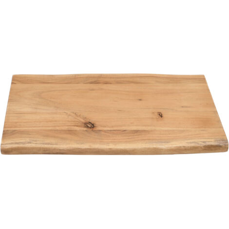 Steckboard mit Baumkante Wandregal Akazie massiv eichefarben lackiert 40 x 20 Amanda (1/5)