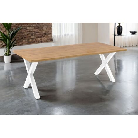 Spannende Esstisch Holz Weiss Metall Fotosbrend3571