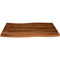 Tischplatte Baumkante Akazie Nuss 80 x 60 cm CURT