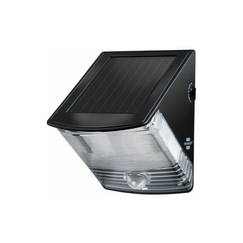 Brennenstuhl 1170970 Foco LED mural solar SOL 04 plus de 85 lm con detector de movimiento y protección IP44 (85 lm)