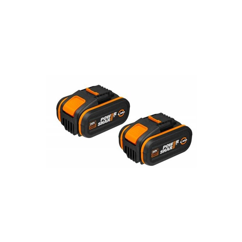 Worx DIY WA3553.2 WA3553.2 - 2 Baterías 20V (2x4Ah) POWERSHARE