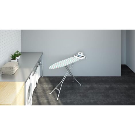 Asse Da Stiro Colombo Poseidon 114x36 Cm - Regolabile In Altezza, Con Porta Caldaia E Copriasse In Cotone