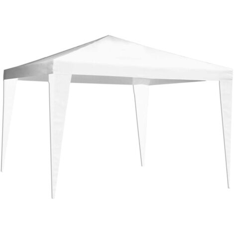 3x3 m Pavillon in Stahl mit Oasis weißes Polyethylen -Tuch