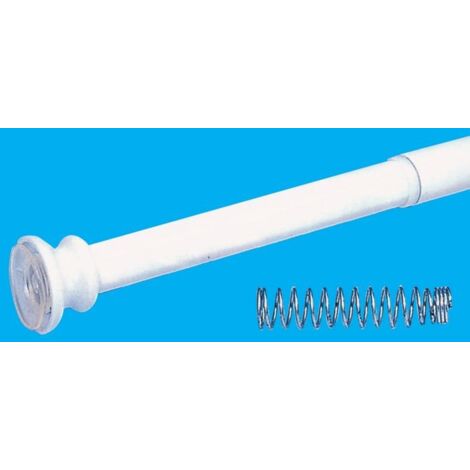 RAHMEN X DUSCHVORHANG AUSZIEHBAR 140-260 DURCHMESSER MM.25 WEISS BADSTÄNDER