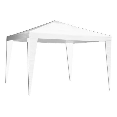 GAZEBO OASIS STAHL MIT TUCH POLYETHYLEN WEISS MT.3X2