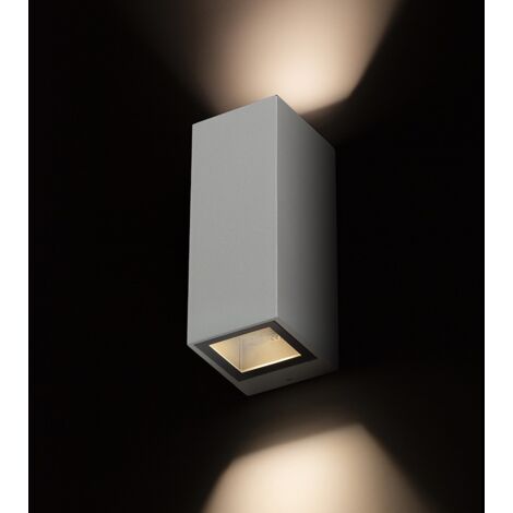 Applique LED Da Esterno Oktaplex Chile - Acciaio Inox Antracite IP44 Con 2 Lampadine GU10 2700K 450lm