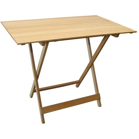 Tavolo Pieghevole Legno 60x60x75cm - Faggio, Salvaspazio Per Casa/Ufficio