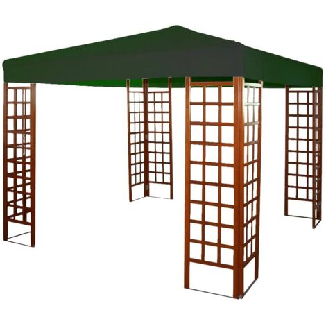Zanzariera Per Gazebo 300x300 Cm - Telo In Poliestere 160 Gr/mq Con Zip Metallica, Universale