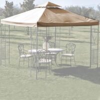 TOP ERSATZTUCH MIT AIRVENT ECRU FÜR GAZEBO 3x3 MT POLYESTER