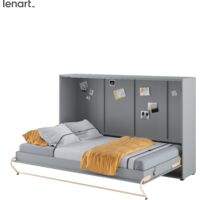 LETTO 05 120x200 ORIZZONTALE GRIGIO OPACO