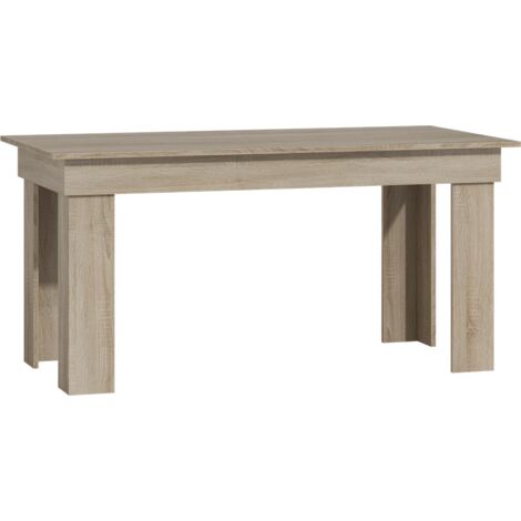 RHEA - Dining table kitchen living room 160x80x75cm - Scandinavian style modern dining table for 6 - Sonama