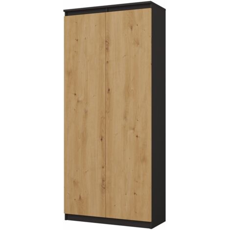 PRATO - Office cabinet- Bookcase with doors - 80x35x180 cm - 8 shelves (1/4)