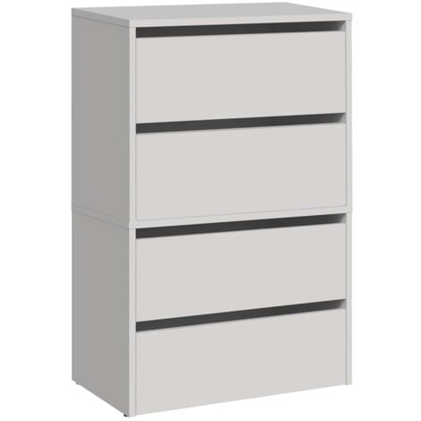 MONZ - Modular shoe cabinet - Dimensions 60x36x88cm - 4 folding doors