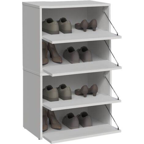 MONZ - Modular shoe cabinet - Dimensions 60x36x88cm - 4 folding doors