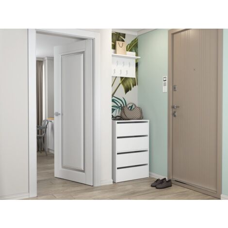 MONZ - Modular shoe cabinet - Dimensions 60x36x88cm - 4 folding doors