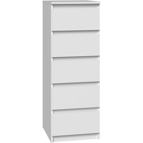 FLORENCE Contemporary bookcase 5 niches living room/office/bedroom 30x60x182 Multifunctional storage unit (1/5)