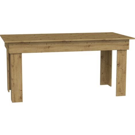 RHEA - Dining table kitchen living room 160x80x75cm - Scandinavian style modern dining table for 6 - Artisan
