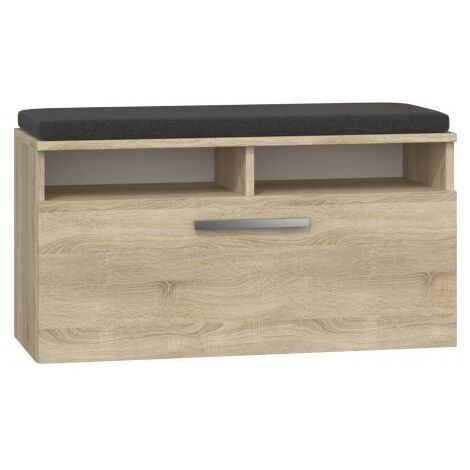 RIVI Shoe cabinet with seat and storage Up-and-over door Dimensions : 46x85x35 6 shelves Wear-resistant (1/3)