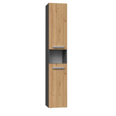 LUANA - 2 door bathroom cabinet - 31x30x174 cm - Bathroom storage column